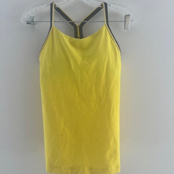 Lululemon Women Power Top Y Tank  Built-In Bra  2Item = 70$ Yellows and Purples - Picture 3 of 8